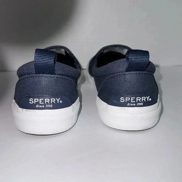 Sperry Top-Sider Crest Twin Gore Sparkle Stripe Linen Slip On - Picture 5 of 6